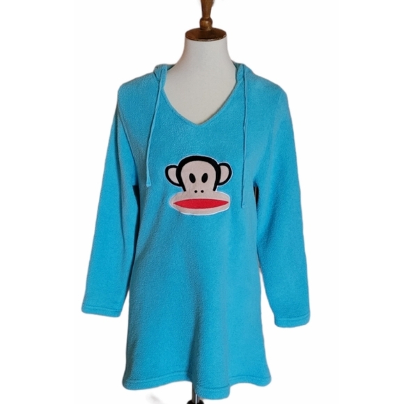 Paul Frank Y2K Blue Monkey Knub Hoodie - Picture 1 of 5